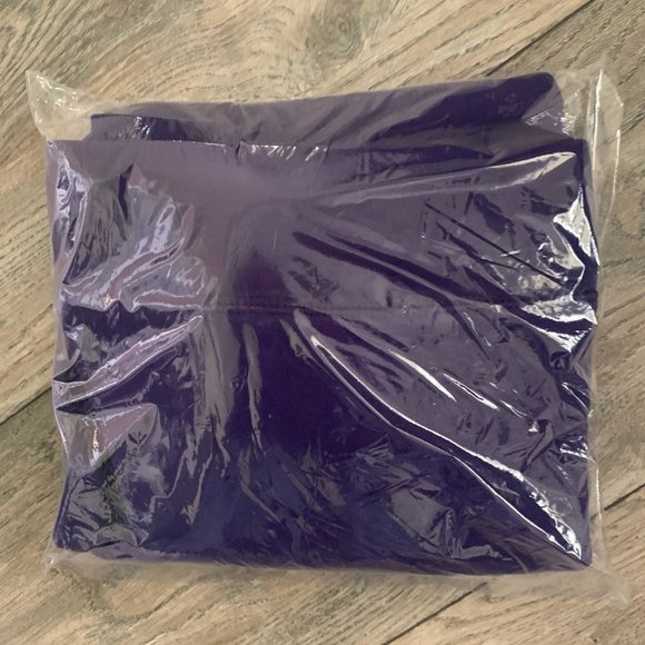 NWT LANDS' END UNIFORM GIRL'S CREW NECK SWEATSHIRT DEEP PURPLE LARGE - Picture 5 of 5